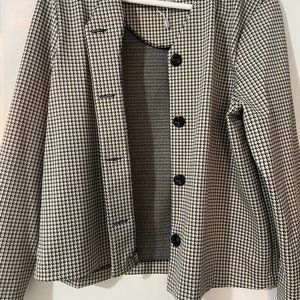 MOSS HOUNDSTOOTH BLAZER WITH BUTTONS SIZE EXTRA LARGE